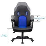 Homall Gaming Chair Leather Office Desk Chair High Back Ergonomic Adjustable Swivel Executive Computer Chair Rolling Task