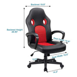 Homall Gaming Chair Leather Office Desk Chair High Back Ergonomic Adjustable Swivel Executive Computer Chair Rolling Task
