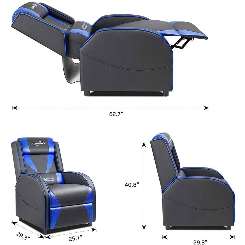 Homall Gaming Recliner Chair Racing Style Single Ergonomic Lounge Sofa PU Leather Reclining Home Theater Seat for Living Room