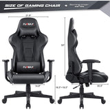 Homall High-Back Gaming Office Chair Ergonomic Racing Style Adjustable Height Executive Computer Chair,PU Leather Swivel Desk Chair