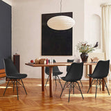 Homall Kitchen Dining Chair with Soft Padded Mid Century Shell Side Chair Armless Tulip Chair Set of 4