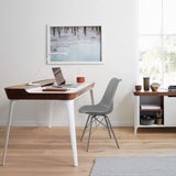 Homall Kitchen Dining Chair with Soft Padded Mid Century Shell Side Chair Armless Tulip Chair Set of 4