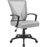 Homall Office Chair Mid Back Swivel Lumbar Support Desk Chair, Computer Ergonomic Mesh Chair with Armrest