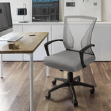 Homall Office Chair Mid Back Swivel Lumbar Support Desk Chair, Computer Ergonomic Mesh Chair with Armrest