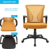 Homall Office Chair Mid Back Swivel Lumbar Support Desk Chair, Computer Ergonomic Mesh Chair with Armrest
