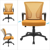 Homall Office Chair Mid Back Swivel Lumbar Support Desk Chair, Computer Ergonomic Mesh Chair with Armrest