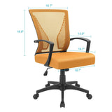 Homall Office Chair Mid Back Swivel Lumbar Support Desk Chair, Computer Ergonomic Mesh Chair with Armrest