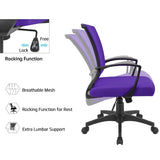 Homall Office Chair Mid Back Swivel Lumbar Support Desk Chair, Computer Ergonomic Mesh Chair with Armrest