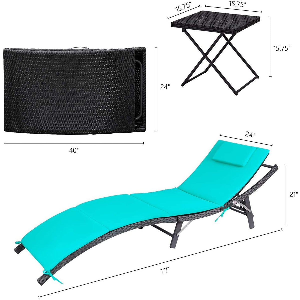adjustable outdoor lounger