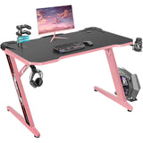 Homall Gaming Desk 44” Gaming Table Z Shape Gamer WorkStation