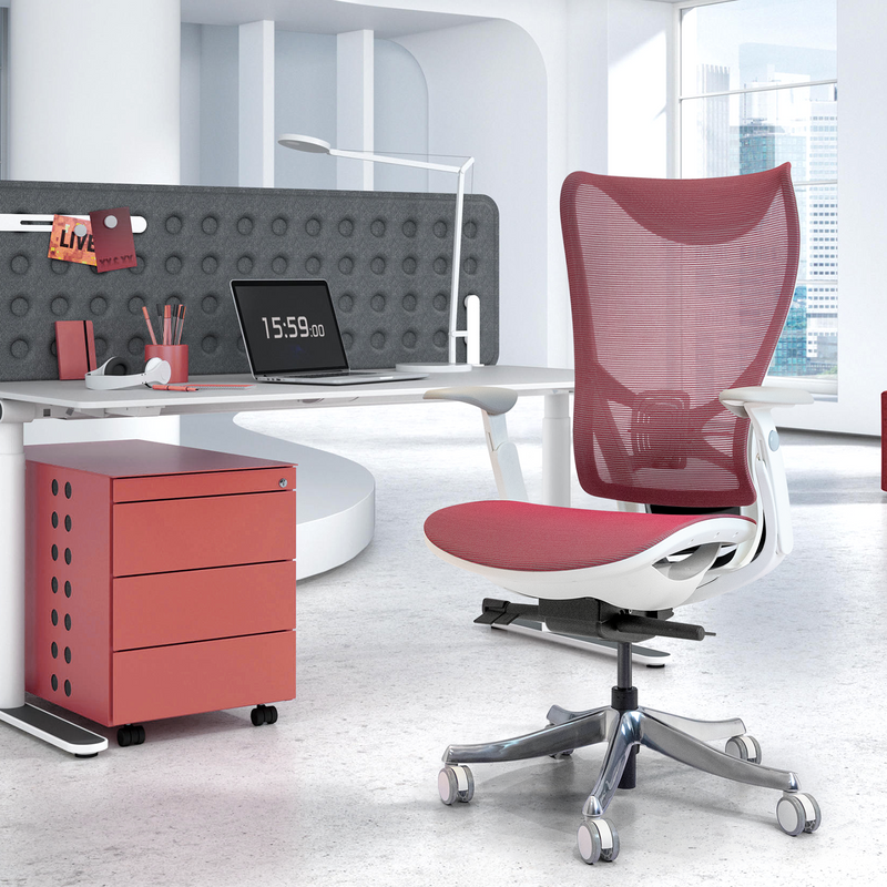 Furniwell Ergonomic Office Chair Red