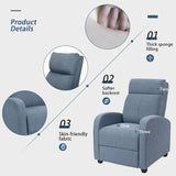 Homall Massage Recliner Chair Fabric Living Room Chair Home Theater Seating