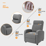 Homall Massage Recliner Chair Fabric Living Room Chair Home Theater Seating