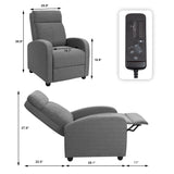 Homall Massage Recliner Chair Fabric Living Room Chair Home Theater Seating