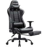 Homall Gaming Chair Massage Office Chair High Back PU Leather Chair with Footrest