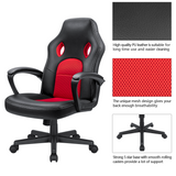 Homall Gaming Chair Leather Office Desk Chair High Back Ergonomic Adjustable Swivel Executive Computer Chair Rolling Task