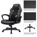 Homall Gaming Chair Leather Office Desk Chair High Back Ergonomic Adjustable Swivel Executive Computer Chair Rolling Task