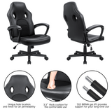 Homall Gaming Chair Leather Office Desk Chair High Back Ergonomic Adjustable Swivel Executive Computer Chair Rolling Task
