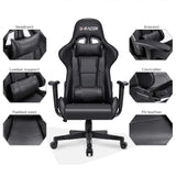 Homall Gaming Chair Racing Chair Computer Desk Chair with Headrest and Lumbar Support