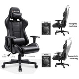 Homall Gaming Chair Racing Chair Computer Desk Chair with Headrest and Lumbar Support
