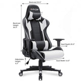 Homall Gaming Chair Racing Chair Computer Desk Chair with Headrest and Lumbar Support