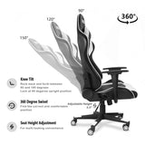 Homall Gaming Chair Racing Chair Computer Desk Chair with Headrest and Lumbar Support