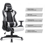 Homall Gaming Chair Racing Chair Computer Desk Chair with Headrest and Lumbar Support