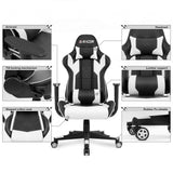 Homall Gaming Chair Racing Chair Computer Desk Chair with Headrest and Lumbar Support