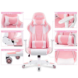 Homall Gaming Chair Racing Chair Computer Desk Chair with Headrest and Lumbar Support