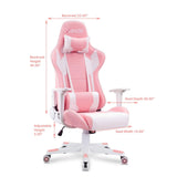 Homall Gaming Chair Racing Chair Computer Desk Chair with Headrest and Lumbar Support