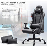 Homall Gaming Chair Office Chair High Back Racing Computer Chair PU Leather Adjustable Seat Height Swivel Chair Ergonomic Executive Chair with Headrest