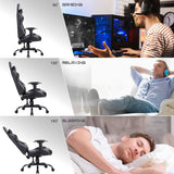 Homall Gaming Chair Office Chair High Back Racing Computer Chair PU Leather Adjustable Seat Height Swivel Chair Ergonomic Executive Chair with Headrest