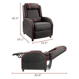 Homall Gaming Recliner Chair PU Leather, Home Theater Seating