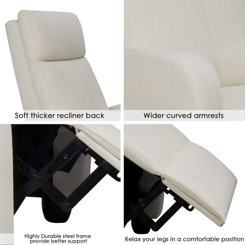 Homall Massage Recliner Chair Fabric Living Room Chair Home Theater Seating