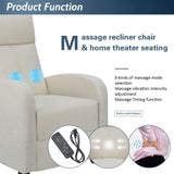 Homall Massage Recliner Chair Fabric Living Room Chair Home Theater Seating