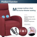 Homall Massage Recliner Chair Fabric Living Room Chair Home Theater Seating