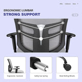 Homall Mesk Office Chair with Adjustable Armrests, Swivel Conference Chair