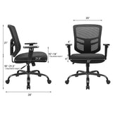 Homall Mesk Office Chair with Adjustable Armrests, Swivel Conference Chair