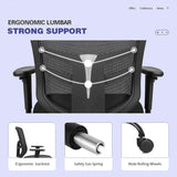Homall Mesk Office Chair with Adjustable Armrests, Swivel Conference Chair