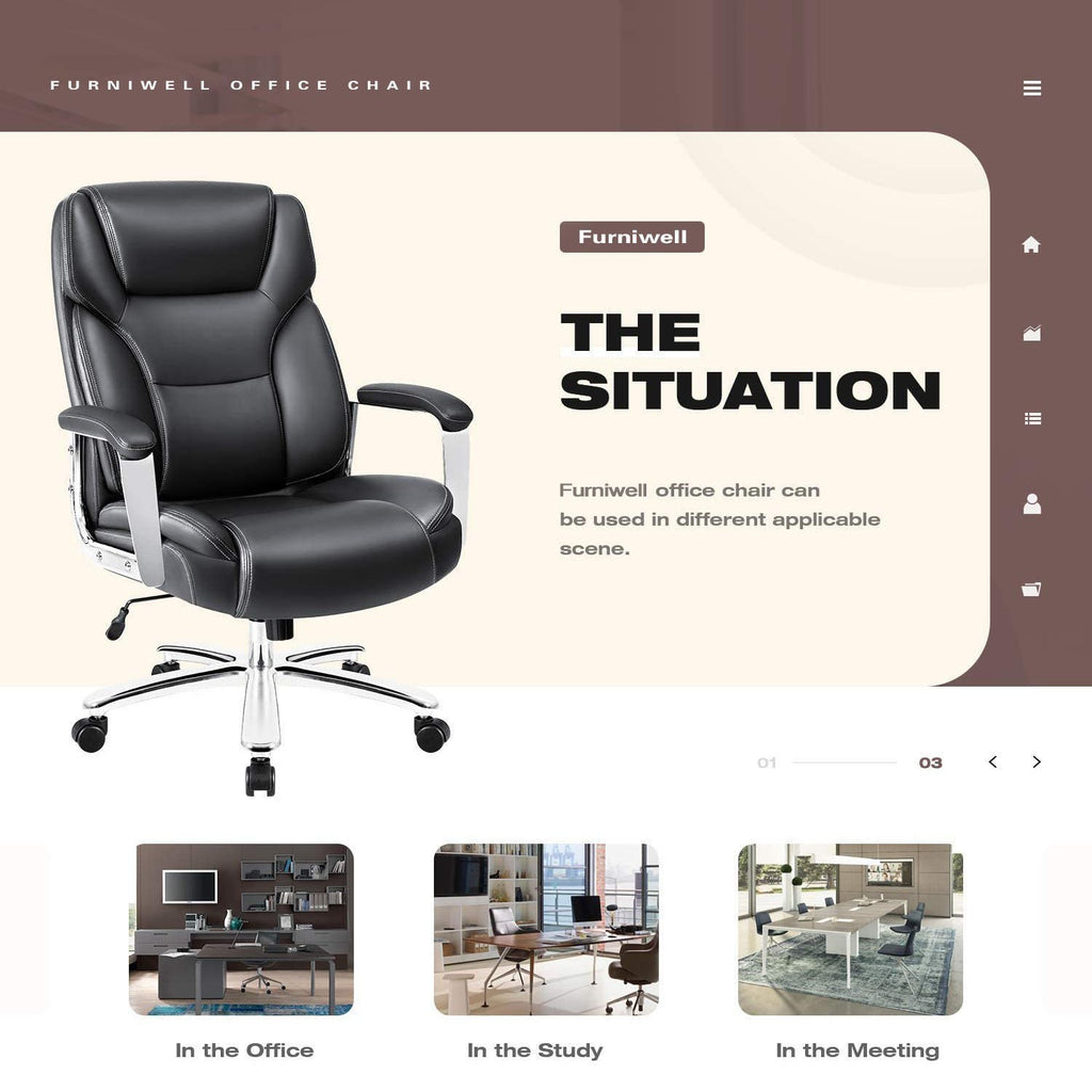 Homall Office Chair Ergonomic Desk Chair with Lumbar Support - On