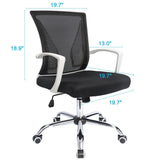 Homall Office Chair Mid Back Swivel Lumbar Support Desk Chair, Computer Ergonomic Mesh Chair with Armrest