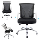 Homall Office Chair Mid Back Swivel Lumbar Support Desk Chair, Computer Ergonomic Mesh Chair with Armrest