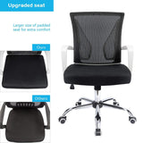 Homall Office Chair Mid Back Swivel Lumbar Support Desk Chair, Computer Ergonomic Mesh Chair with Armrest