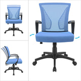 Homall Office Chair Mid Back Swivel Lumbar Support Desk Chair, Computer Ergonomic Mesh Chair with Armrest