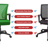 Homall Office Chair Mid Back Swivel Lumbar Support Desk Chair, Computer Ergonomic Mesh Chair with Armrest