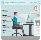 Homall Office Chair Ergonomic Mid Back Swivel Mesh Chair Height Adjustable Lumbar Support Computer Desk Chair with Armrest