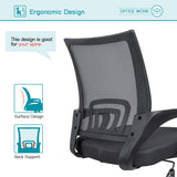 Homall Office Chair Ergonomic Mid Back Swivel Mesh Chair Height Adjustable Lumbar Support Computer Desk Chair with Armrest