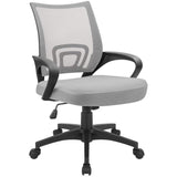 Homall Office Chair Ergonomic Mid Back Swivel Mesh Chair Height Adjustable Lumbar Support Computer Desk Chair with Armrest