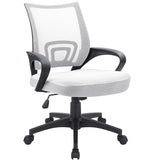 Homall Office Chair Ergonomic Mid Back Swivel Mesh Chair Height Adjustable Lumbar Support Computer Desk Chair with Armrest