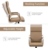 Homall Office Desk Chair Mid-Back Computer Chair Leather Executive Adjustable Swivel Task Chair Conference Chair with Armrests